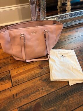 kate spade Blush Pink Pebbled Leather Tote